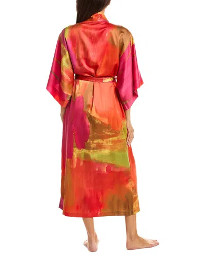 Natori Printed Robe In Red