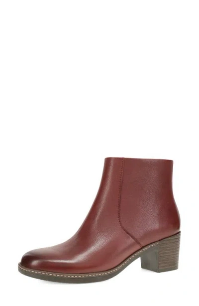 Dansko Meryll Leather Bootie In Brown