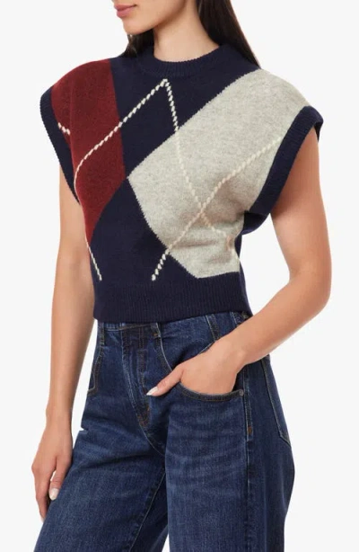Habitual Argyle Sweater Vest In Multi