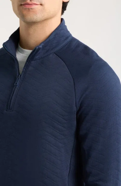 G/fore Dunes Quilted Quarter-zip Pullover In Blue