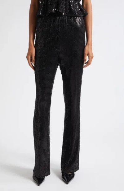 Toccin Gemma Sequin Pull On Pants In Black