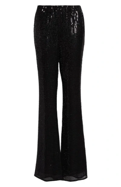 Toccin Gemma Sequin Pull On Pants In Black