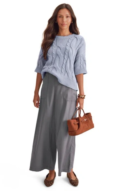 Splendid Rhiannon Cable Knit Sweater In Multi