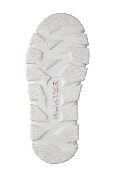 Hunter Madi Platform Puffer Slipper In White