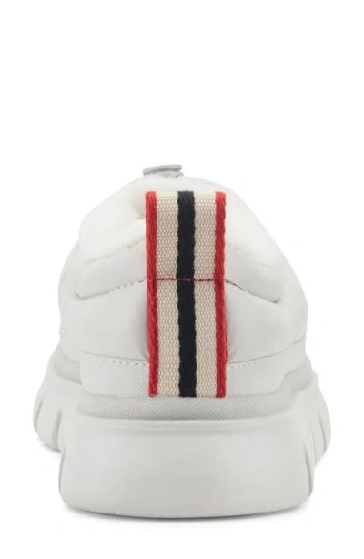 Hunter Madi Platform Puffer Slipper In White