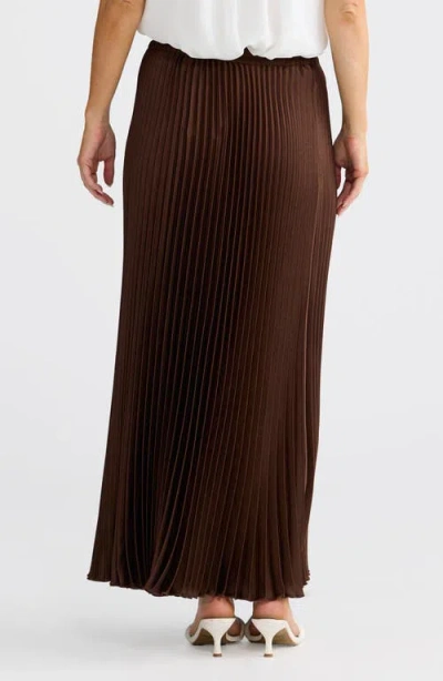 Brave + True Brave+true Alias Pleated Maxi Skirt In Multi