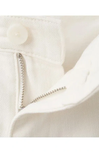 Mango Regular Fit Bermuda Shorts In White
