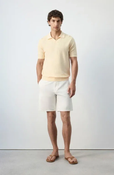 Mango Regular Fit Bermuda Shorts In White