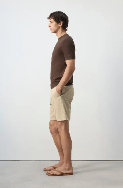 Mango Regular Fit Bermuda Shorts In White