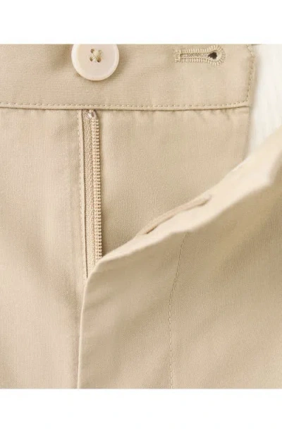 Mango Pleat Front Bermuda Shorts In Neutral