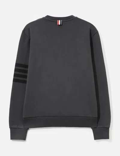 Thom Browne Loopback 4-bar Sweatshirt In Gray