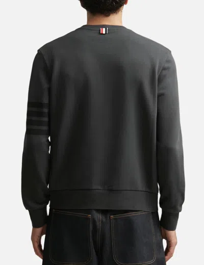 Thom Browne Loopback 4-bar Sweatshirt In Gray