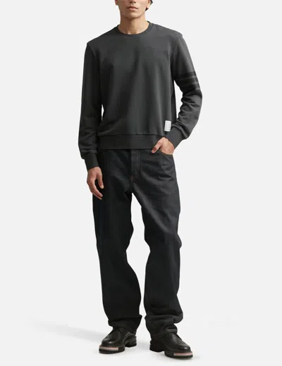 Thom Browne Loopback 4-bar Sweatshirt In Gray