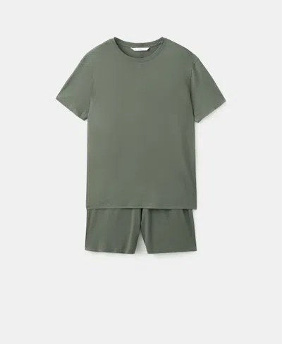 Mango Pack Pyjama À Taille Élastique In Gray