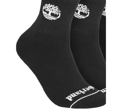 Timberland Men's 6-pair Millboro Quarter Sock In Black