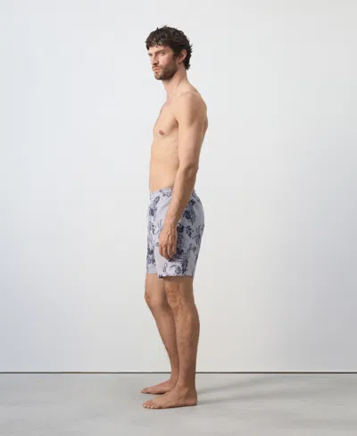 Mango Printed Swimsuit With Drawstring In Gray