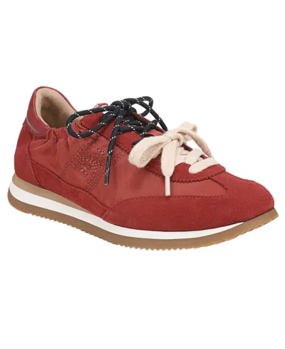 Sam Edelman Evara Cinched-back Sneakers In Red