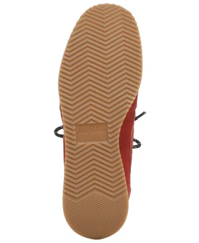 Sam Edelman Evara Cinched-back Sneakers In Red