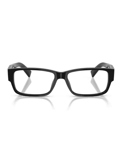 Prada Rectangular Eyeglass Frames In Black