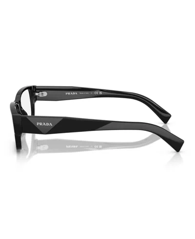 Prada Rectangular Eyeglass Frames In Black