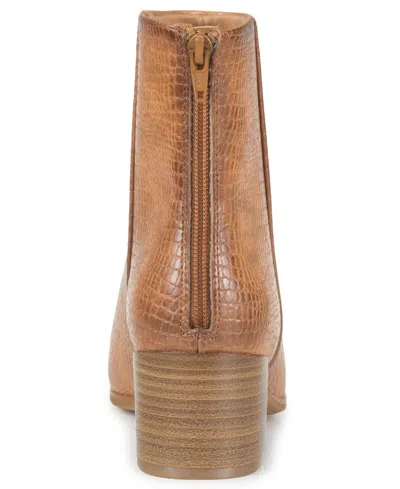 Baretraps Walless Faux Leather Bootie In Dark Almond