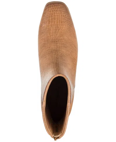 Baretraps Walless Faux Leather Bootie In Dark Almond