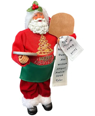 Santa's Workshop 12" Pizza Guy Santa In Multi
