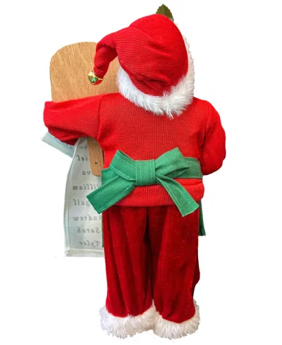 Santa's Workshop 12" Pizza Guy Santa In Multi