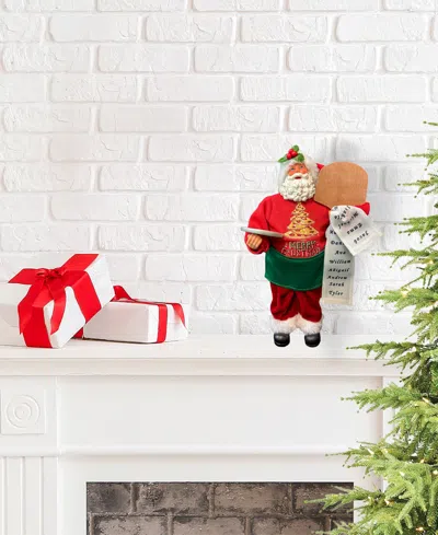 Santa's Workshop 12" Pizza Guy Santa In Multi