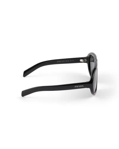 Prada 0pr C05s Oversized Sunglasses In Black