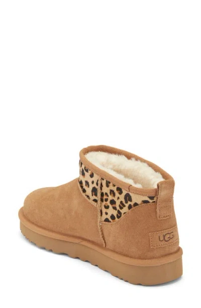 Ugg Ultra Mini Wild Bootie In Brown