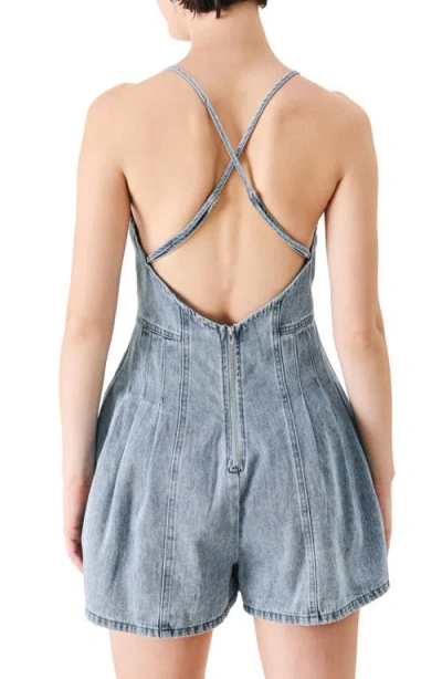 Freemarket Denim Romper In Blue