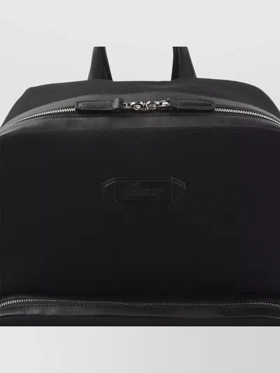 Brioni Zip Backpack Adjustable Straps Top Handle In Pink