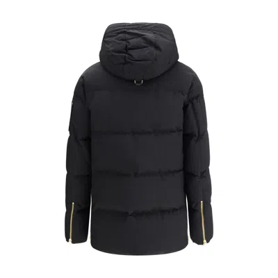 Moose Knuckles Black Cotton Coat In Black
