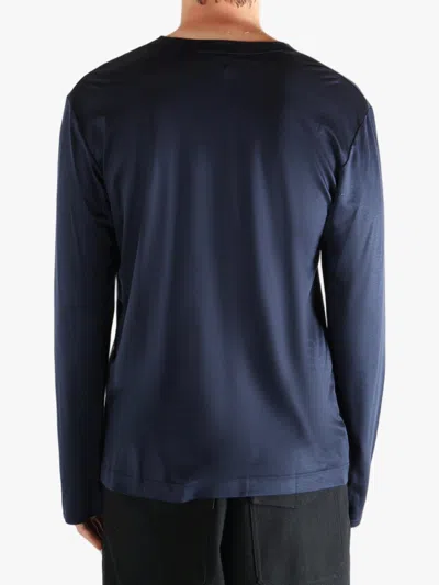 Omar Afridi Long-sleeve T-shirt In Blue