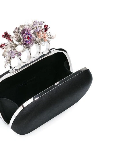 Shop Alexander Mcqueen Knuckle Flower Clutch