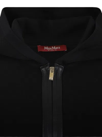 Max Mara Studio Sweaters In Black
