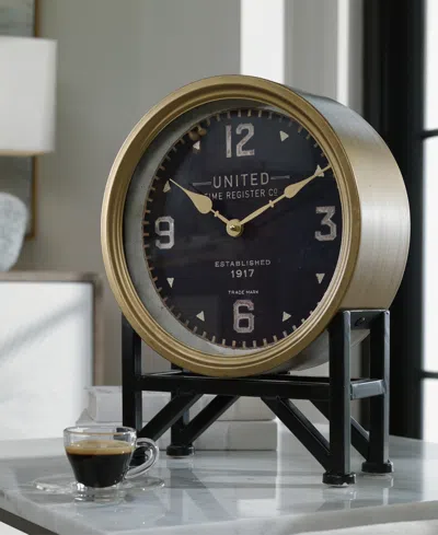 Uttermost Shyam 16" Table Clock In Black