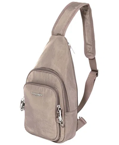 Baggallini Classic Anti-theft Daytripper Mini Sling Handbag In Moonrock
