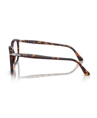 Persol 52mm Rectangle Optical Glasses In Brown