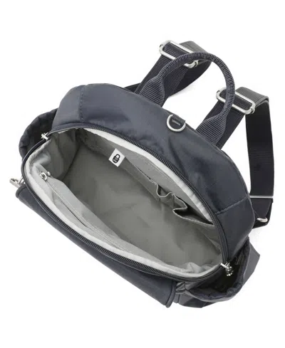 Baggallini Journey Anti-theft Small Backpack Messenger In French Navy