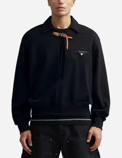 Khoki Skipper Sweatshirt In Black