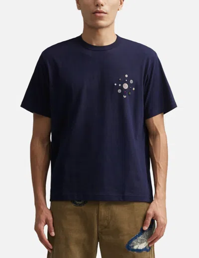 Khoki Beaded T-shirt In Blue
