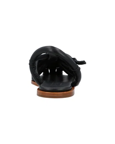 Hereu Cabersa 2 Sandals Braided Design Flat In Black