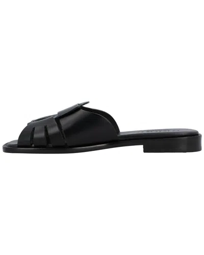 Hereu Ancora Leather Sandal In Black