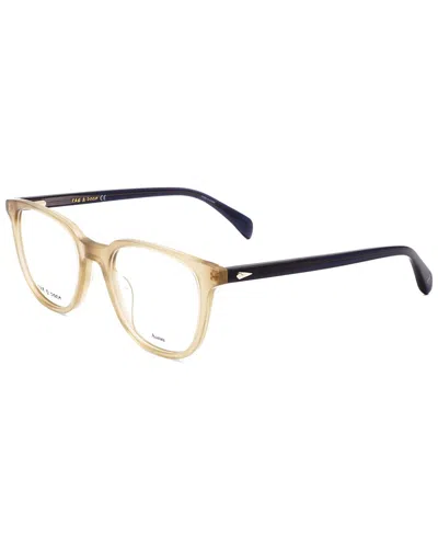 Rag & Bone Men's 51mm Optical Frames In Brown