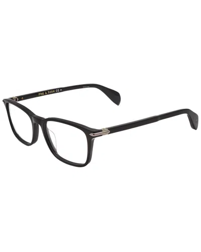 Rag & Bone Men's Rnb7016 53mm Optical Frames In Black