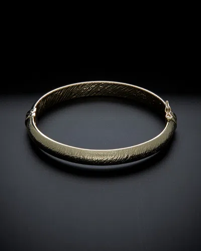 Italian Gold Bangle In Transparent