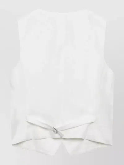 Weekend Max Mara Pace Sleeveless Linen Waistcoat In Multi