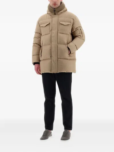 Herno 후드 재킷 In Gold